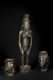 Two Congolese cups and Senufo figure
