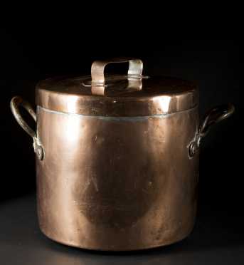 19thC. Copper Cook Pot With Lid