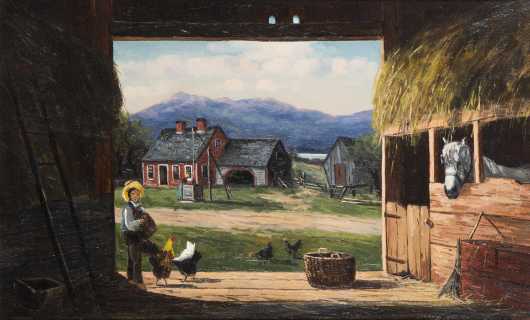 Frank Henry Shapleigh, (1842-1906), New Hampshire.  Oil on canvas, Mr. Chocorua