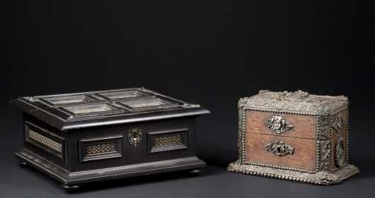 Two Continental Decorated Boxes