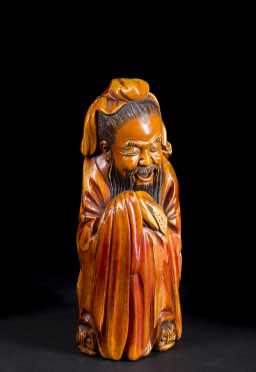 Chinese Carved Ivory Scholar