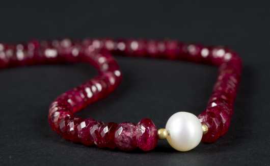 Spinel/Ruby Necklace