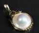 Mabe Pearl and Yellow Gold Pendent
