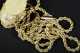 Scrimshaw Whale Bone Basket and "14K" Chain