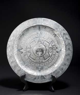 Mexican/Aztec Silver Plate
