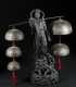 Japanese Bronze Figural Bell Set