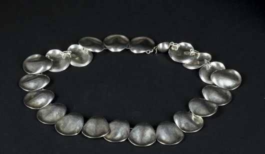 Contemporary Sterling Silver Collar