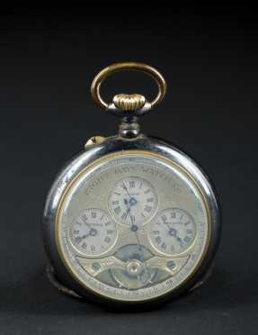 Eight Days Watch Co. Multiple Time Zone Pocket Watch