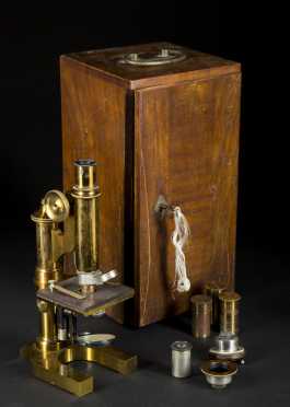 German brass Microscope by E. Leitz Wetzler