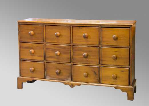 Set of 12 Country Store Drawers
