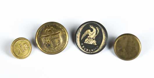 Civil War Era Buttons, mostly from New York