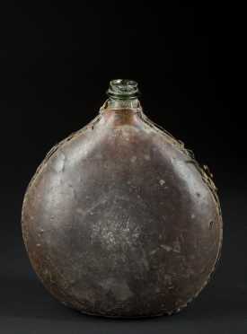 18th Century American Saddle Flask