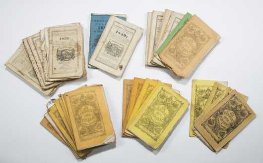 Thirty Five Volumes of 19th century Old Farmer's Almanac