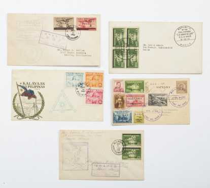 Lot of Five Censored Japanese Covers, 1942/1943