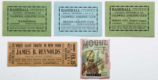 Lot of Early Baseball Game Tickets, 1911