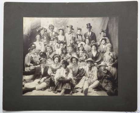 Large Ambrotype Photograph of the Students of Skowhegan, Maine Circa 1908