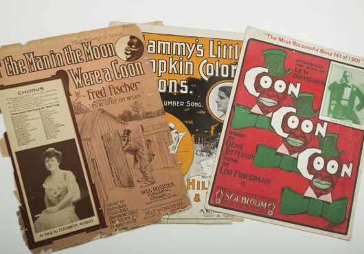 Lot of 3 Early 20th Century Derogatory Sheet Music Pieces