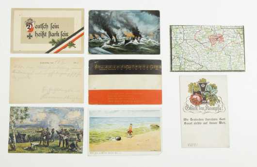 Lot of 7 German W.W.I. Related Post Cards