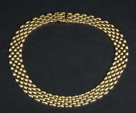14K Yellow Gold Link Collar