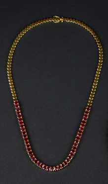 Yellow Gold and Ruby Collar