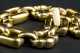 18K Yellow Gold Hollow Link Bracelet