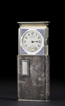Black Starr and Frost, Sterling "Longines" Travel Clock