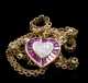 Heart Shaped Ruby and Diamond Pendant