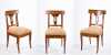 Three Biedermeier Dining Chairs