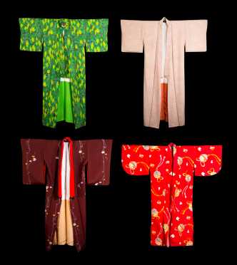 Four Silk Kimonos