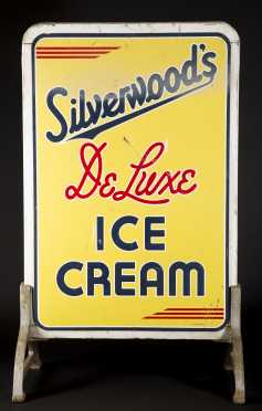 "Silverwood's Ice Cream" Standing Sign