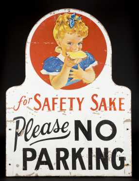 "No Parking" Sign, double sided