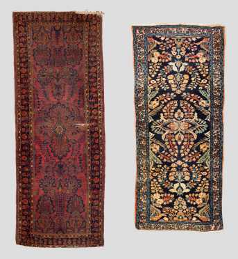 Two Sarouk Runner Oriental Rugs
