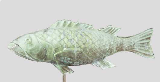 Molded Copper Fish Weathervane