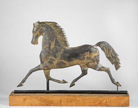 Molded Copper Horse Weathervane