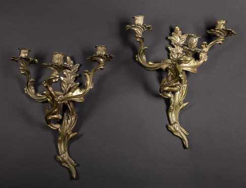 Pair of French Style Wall Sconces