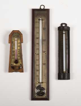 Three Charles Wilder and A.J. Dodge Thermometers