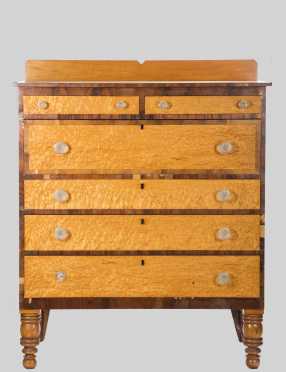 Sheraton Tiger Maple Front Chest