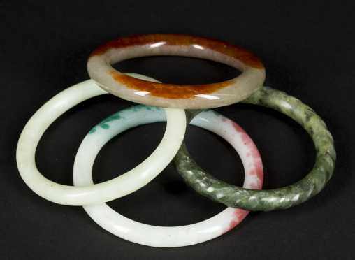 Jadeite and Nephrite Bangle Bracelets