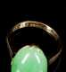 Jadeite and Yellow Gold Ring