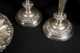 Continental 800 Silver Bowl and Plated Candlesticks