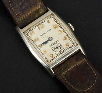 14K White Gold "Hamilton" Wrist Watch, model A888