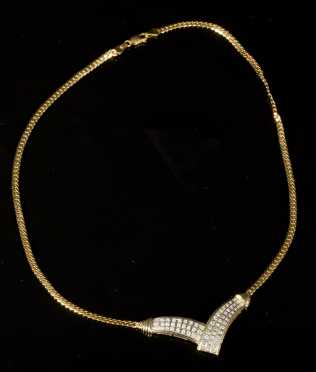 Diamond and Yellow Necklace