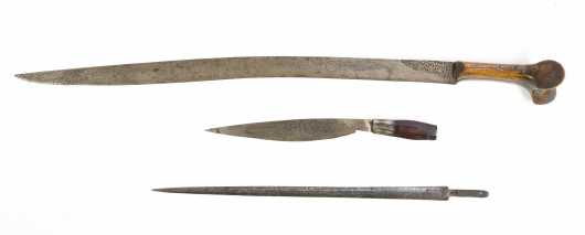 Three Persian Swords/Knife