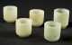 Jadeite cups, a boxed set of 12