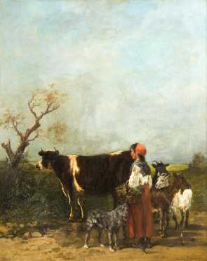 John Lewis Brown (1829-1890), Oil on canvas 