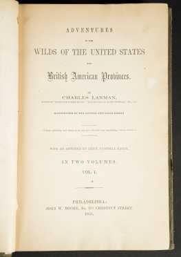 Record of a Tourist and "Adventures in the Wilds of the United States and British American Provinces" by Charles Lanman