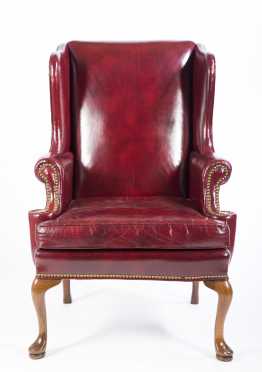 Leather Queen Style Armchair