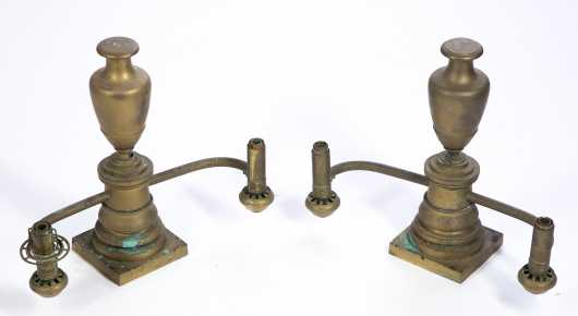Pair of Argand Lamps