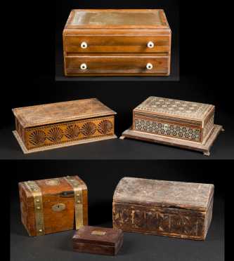 Six Boxes, various origins