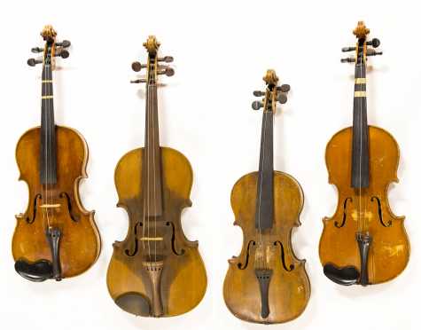 Lot of Four Violins